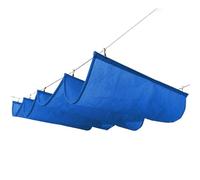 Pare-soleil rétractable en forme de vague résistant aux UV pour jardin, terrasse, véranda, couleur sable, idéal pour la protection solaire