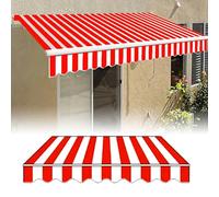 Pare-soleil rétractable en tissu pour balcon 300 x 200/600 x 200 cm (cadre non inclus) - Taille : 5 x 2 m, couleur B, imperméable et protection UV