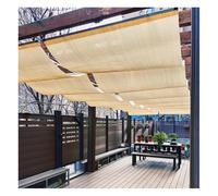 Pare-soleil rétractable - Housse de pergola télescopique avec kit de montage pour patio, jardin, cour, treillis - Solution d'ombrage extérieure pour terrasses et cours