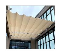 Pare-soleil rétractable imperméable et extensible pour un ajustement flexible 2,2 m x 5 m, parfait pour une utilisation en extérieur, protection UV, installation facile, solution d'auvent polyvalente