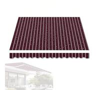 Pare-soleil rétractable pour balcon, 2,5 x 2,1 m, toile imperméable, enroulable à la main, idéal pour une utilisation en extérieur, couleur rouge, parfait pour terrasse ou jardin.