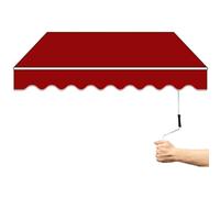 Pare-soleil rétractable pour terrasse, balcon, restaurant, résistant aux UV - 4 x 1,5 m/4 x 2 m/4 x 2,5 m/4 x 3 m