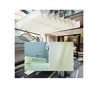 Pare-soleil rétractable pour toit de pergola - Auvent coulissant vers le bas pour jardin, terrasse, bord de piscine - Tissu polyester durable avec câble (1 x 5 m)