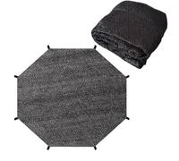 Pare-soleil rond pour trampoline - Filet de protection multifonction pour fêtes d'anniversaire, pique-niques, arrière-cour et événements communautaires