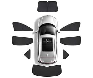 Pare-Soleil sur Mesure pour Mitsubishi Outlander 2014-2021 - Vitres Protection Solaire Anti-UV, Isolation Thermique Rideaux d’Intimité Amovibles,8 PCS Full