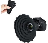 Pare-Soleil Universel Pliable Anti-Reflet en Silicone pour Objectif D'appareil Photo Reflex Numérique Canon,Nikon,Sony,Fuji,Diamètre du Corps Entre 73 mm et 88 mm,Accessoire de Photographie