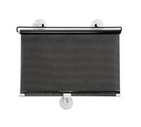 Pare-Soleil Universel Pliable et rétractable pour Voiture, Protection UV, visière latérale, Rideau de Pare-Brise Enroulable (125 x 50 cm)