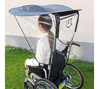Pare-soleil universel pour fauteuil roulant, housses de pare-soleil pour auvent, moustiquaire pour auvent de protection UV, support de parapluie pliable pour fauteuil roulant pour la plupart des fa