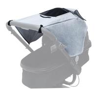 Pare-soleil universel pour landau avec fenêtre de visualisation, auvent de poussette Protection UV imperméable pour poussettes bidirectionnelles