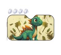 Pare-soleil universel pour pare-brise de voiture - Motif dinosaures mignons - Bloque la chaleur et les rayons UV - Pliable - Protection intérieure de voiture