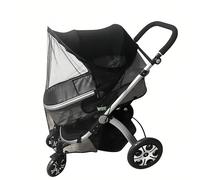 Pare-soleil Universel pour Poussette Anti-UV Ciel de Landau Protection Solaire UPF 50+ Été Couverture de Poussette Bébé Parasol Moustiquaire Accessoires de Poussette Anti Moustique/Pluie/Vent/Soleil