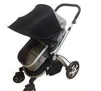 Pare-soleil Universel pour Poussette Anti-UV Ciel de Landau Protection Solaire UPF 50+ Été Couverture de Poussette Bébé Parasol Moustiquaire Accessoires de Poussette Anti moustique/pluie/vent/soleil