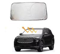 Pare-Soleil Universel pour Voiture 150 X 70 Cm - Pliable - Tissu Argenté Réfléchissant en Polyester - Bloque Les Rayons UV Pare-Soleil Pare-Brise Voiture