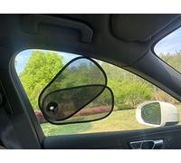 Pare-soleil universel pour voiture - Pare-soleil UV - Pliable - Côté réglable - Couverture en maille - Pour coffre de voiture, camping-car, fourniture de voyage, 35 x 22 pouces