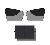 Pare-Soleil vitre latéralevoiture Rideau De Protection Siège Double Couche Pare-Soleil Voiture Écran Latéral Magnétique Isolant Thermique Intérieur D'été Arrière(Droite)