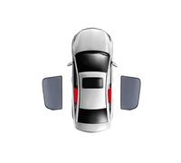Pare-Soleil Vitres pour Ford pour Fiesta Hatchback 2008-2017 Pare-Soleil Voiture Bouclier Pare-Brise Avant Cadre Rideau Arrière Côté Fenêtre Pare-Soleil Visière Pare-Soleil Vitre Voiture(2PCS Rear)