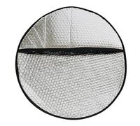 Pare-soleil Voiture 2 Pièces Protection Solaire Couverture de Volant Thermique Film Aluminium Protection Solaire - Pour La Plupart Des Voitures