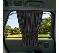 Pare Soleil Voiture, ACTOYS 2 Pièces Pare Soleil Voiture Bébé avec Ventouse, Rideau Occultant Voiture Arriere, Protege Soleil Voiture Enfant, Cache Fenetre Voiture, 63 x 52 cm, pour Plupart Voitures
