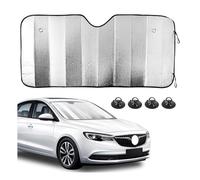 Pare-Soleil Voiture Avant pour Renault Megane Koleos Latitude Scenic Fluence Kadjar, Pare Brise Isolant Thermique 4 Couches, Protection Solaire UV Pliable avec Ventouses