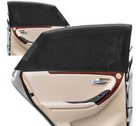 Pare Soleil Voiture Bébé Chaussette Vitre: 2pcs Protection Pare-Soleil Vitres Arrière Latérales Universelle pour Auto SUV Protégez Enfant & Animaux Bloquer Les Rayons UV | Chaleur Noir