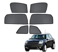Pare Soleil Voiture Bébé Enfant Protection UV pour Fenêtres Pare-Soleil de Fenêtre Latérale pour Mini R60 Countryman 2015-2017 Magnétique Rideau Housses,Front+Rear+Triangular-window-6PCS