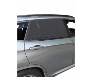 Pare soleil Voiture Bébé TINEO - 2 Housses Chaussettes - Ombrage 80% - Protection Chaleur - UV - Universelle - 50x80cm-80x110cm Noir
