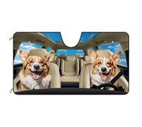 Pare Soleil Voiture Chien Pembroke Welsh Corgi Bleu M