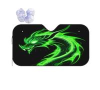 Pare Soleil Voiture Green Fire Dragon Bache Voiture Universel Housse De Protection Solaire Pliable Bache Pare Brise pour SUV Voitures Camion S