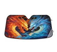 Pare Soleil Voiture Ice Fire Dragon Bache Voiture Pliable Bache Pare Brise Universel Housse De Protection Solaire pour Travel Voitures Camion S