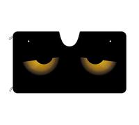 Pare Soleil Voiture Intérieur La Protection Pare-Soleil Avant Imperméable Pare-Soleils Intérieur Universelle pour Véhicules Vus Été Yeux Orange, Yeux Endormis Rigolos S