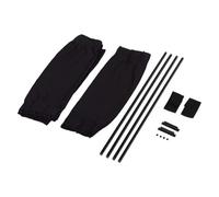 Pare-Soleil Voiture Lot de 2 Pare-soleils pour vitres latérales de Voiture, Protection UV, Pare-Soleil, moustiquaire répulsive Couvresoleil Voiture(50S Black Flat Cloth)