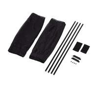 Pare-Soleil Voiture Lot de 2 Pare-soleils pour vitres latérales Voiture, Protection UV, Pare-Soleil, moustiquaire répulsive Voiture Rétractables(50L Black Mesh)