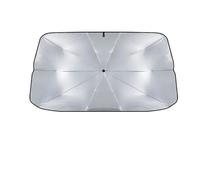 Pare-Soleil Voiture Parapluie Pare-Soleil en Caoutchouc pour Voiture Protection UV Pliable Haute Protection Pare-Brise Avant Pare-Soleil Argenté(S)