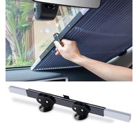 Pare-Soleil Voiture Pare-Brise Avant, Pare Brise de Voiture Automatique Rétractable, Visière de Protection Solaire avec Protection à Ventouse, Rideau avec Protection UV