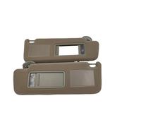 Pare-Soleil Voiture Pare-Soleil de Voiture pour Toyota pour Land pour Cruiser pour Prado LC120 2003-2009 conducteur Gauche, côté Passager Droit, avec Lampe Couvresoleil Voiture(Beige 1 Pair)