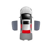 Pare Soleil Voiture Pare-Soleil Magnétique pour Voiture Pare-Brise Avant Rideau Fenêtre Latérale Arrière en Maille pour VW pour Touareg 7P 2011-2018 Pare-Soleil Pliable(3PCS)