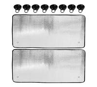 Pare-Soleil Voiture Pare-Soleil pour Pare-Brise De Voiture Ensemble De 2 Pièces pour VW T5 Transporter Pare-Brise Thermique Interne Accessoires Extérieurs Latéraux Pare Soleil
