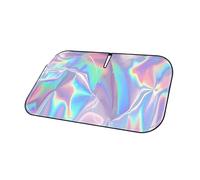 Pare-Soleil Voiture Pare-Soleil Voiture Laser Coloré Pare-Brise Avant D'été pour Camion Isolation Thermique Protection UV Housse en Tissu Pliable Bloquant Le Soleil Pare-Brise Avant(S - 70x140cm)