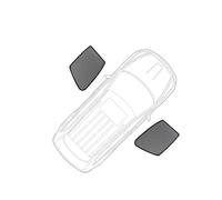 Pare-Soleil Voiture Pare-Soleil Voiture pour Mercedes pour Benz Classe A à hayon W169 2004-2011, Rideau Pare-Brise Avant, Pare-Soleil fenêtre Store Enrouleur(2PCS Front Windows)