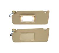 Pare-Soleil Voiture Pare-Soleil Voiture pour Ridgeline pour Pilot 2016-2020. Le Pare-Soleil avec Miroir remplace Le côté conducteur Gauche Couvresoleil Voiture(Beige 1 Pair)