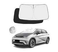 Pare-Soleil Voiture pour BYD pour Dolphin 2022 2023 2024 EV Auto Accessoires Pare-Soleil Avant Arrière Lunette Visière Voiture Pare-Brise Bloc Couverture Soleil Protection Solaire Voiture