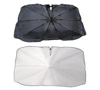 Pare Soleil Voiture pour Chevrolet Corvette C3, Rotatable 360°, Tige Flexible, 10 Armatures, Anti-UV, Isolation Thermique, Découpe Rétroviseur, Étui Cuir