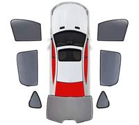 Pare-Soleil Voiture, pour Mitsubishi Outlander EX 2008-2012 Magnétique Anti-UV Repliable Vitres LatéRales Stores Voiture Vitres Protection Maille,7pcs-wholecar-Normal