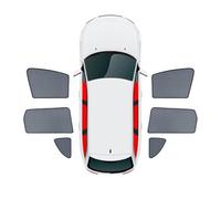 Pare Soleil Voiture pour Nissan Note 2012-2018, Chaussettes et Rideaux Magnétiques pour Fenêtres Latérales, pour Enfants, Animaux et Camping,6pcs Wholecar