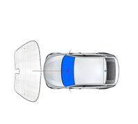 BROHN Pare-Soleil Voiture pour Nissan pour Ariya pour FE0 2022 2023 2024 2025 Pare-Soleil De Voiture Protection UV Couverture Fenêtre Rideau Ombre Visière (Couleur : Front)