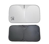 Pare Soleil Voiture pour Peugeot 3008 2009-2013,Pliable Couverture Soleil Pare-Brise Avant Bloquant lumière et Isolation Facile à Installer avec Auto Emblème Intérieur Accessoires,C