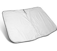 Pare Soleil Voiture pour Toyota Corolla 10th Generation 2008-2013, Pare Brise Avant Pliable Intérieur Protection UV Facile à Ranger Accessoire Auto Été,Silver/B