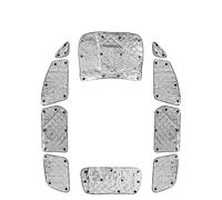 Pare-Soleil Voiture pour Toyota pour Estima 30 4 Couches Structure Modèle De Voiture Spécifique Résistant À La Chaleur Ombrage 10P Argent Pare-Soleil Couverture Pare-Brise