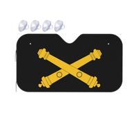 Pare Soleil Voiture The Crossed Cannons Insignia of The Us Army Field Artillery Bache Voiture Isolation Thermique Couverture Pare Brise Anti Chaleur Housse De Protection Solaire pour Universelle M