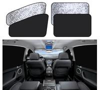 Pare Soleil Voiture - ZATOOTO Rideau Voiture pour Bloquer Les Rayons UV et la Chaleur, Magnétique, pour Fenêtre Latérale, 4pcs
